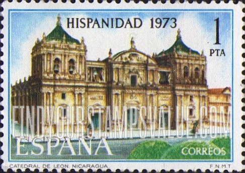 FindYourStampsValue: Leon Cathedral, Nicaragua