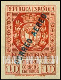FindYourStampsValue: Air Post: Arms of Madrid