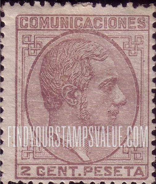FindYourStampsValue: Kingdom: King Alfonso XII
