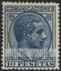 FindYourStampsValue: Kingdom: King Alfonso XII
