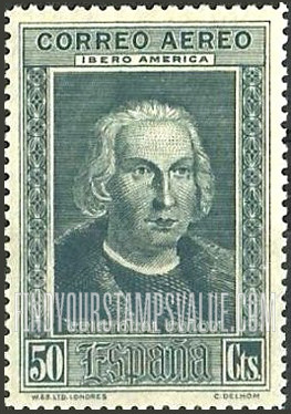 FindYourStampsValue: Air Post: Spanish-American, Columbus