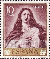 FindYourStampsValue: Ribera Paintings: The Immaculate Virgin