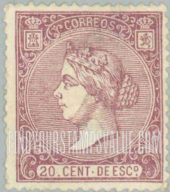FindYourStampsValue: Kingdom: Isabella II