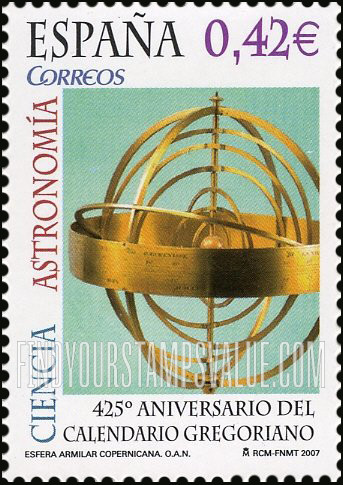 FindYourStampsValue: Gregorian Calendar, 425th Anniversary