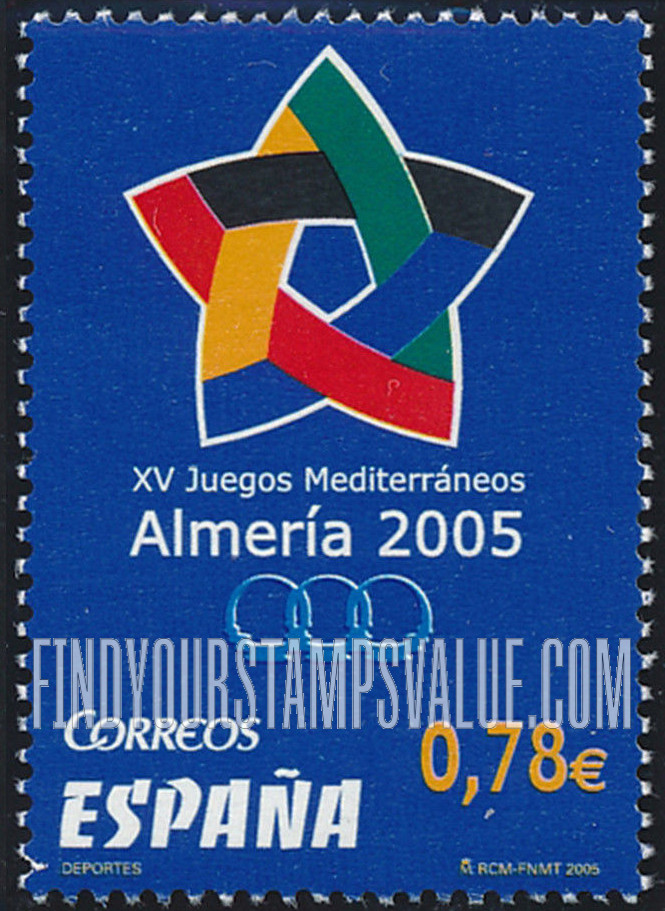 FindYourStampsValue: 15th Mediterranean Games, Almería
