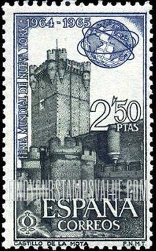 FindYourStampsValue: La Mota castle, Medina de Campo