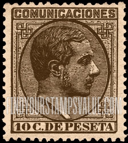 FindYourStampsValue: Kingdom: King Alfonso XII