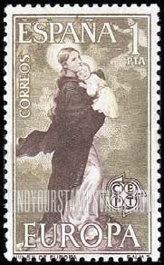FindYourStampsValue: Europa Issue, 1963: Our Lady of Europe