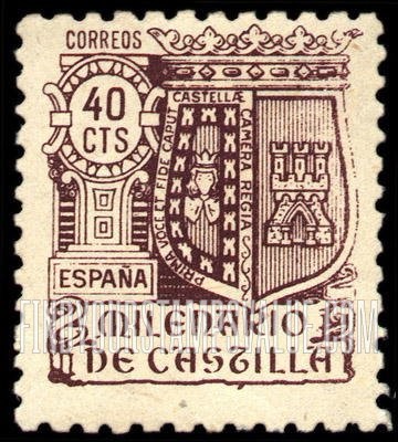 FindYourStampsValue: Millenium of Castile Issues: Arms of Burgos
