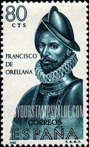 FindYourStampsValue: Builders of the New World: Francisco de Orellana