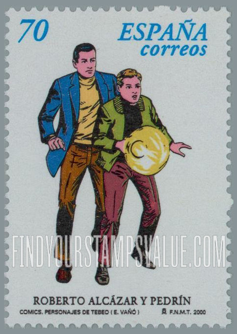 FindYourStampsValue: Comic Strips: Roberto Alcázar y Pedrín, by Eduardo Vañó