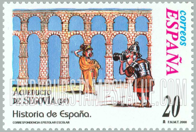 FindYourStampsValue: Letter Writing Type of 1998: Segovia aqueduct, A.D. 50