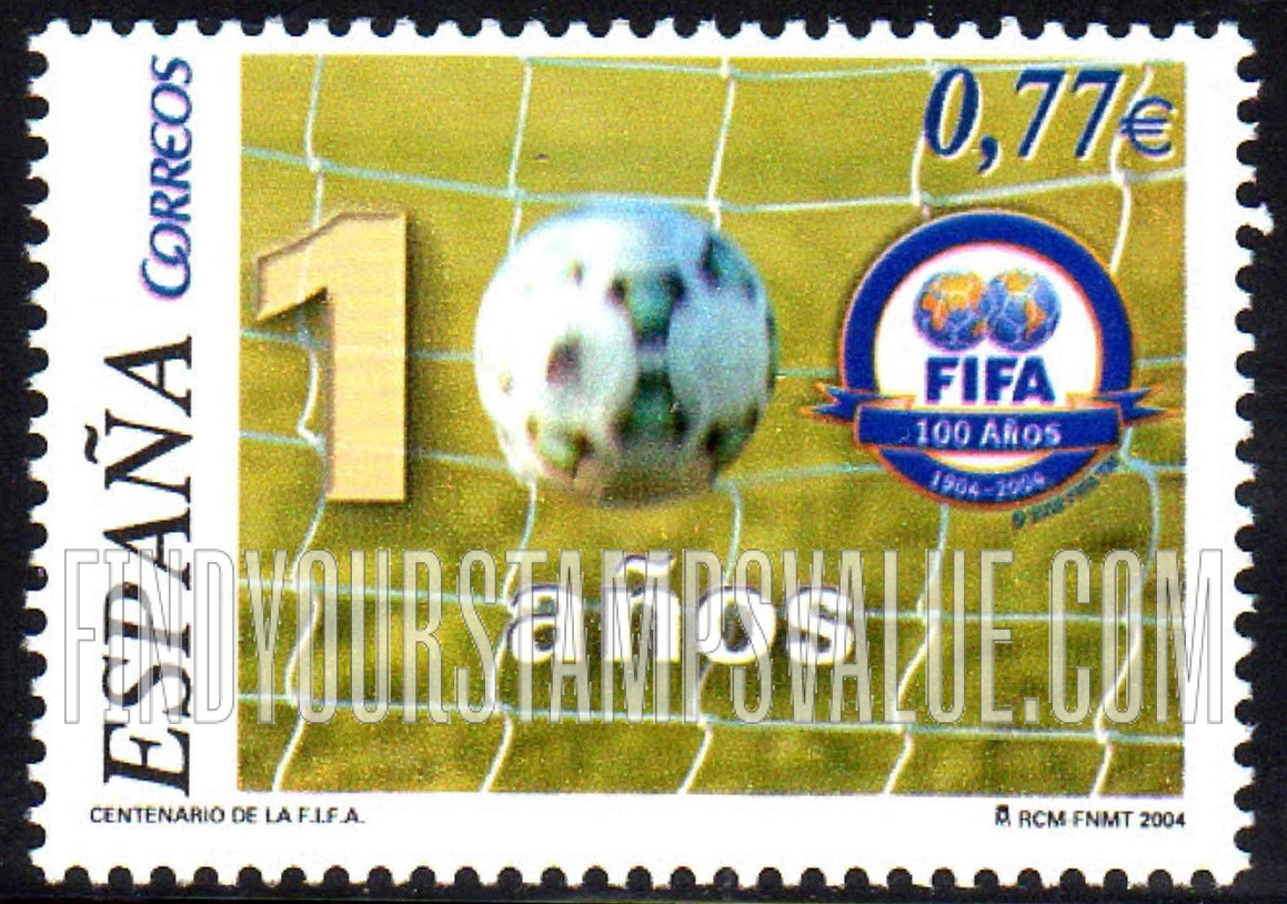 FindYourStampsValue: FIFA (Fédération Internationale de Football Association), Centenary