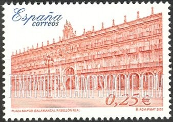 FindYourStampsValue: Exfilna 2002 National Philatelic Exhibition, Salamanca: Plaza Mayor, Salamanca Royal Pavilion