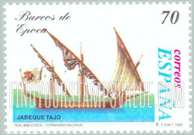 FindYourStampsValue: Ships: Jabeque tajo
