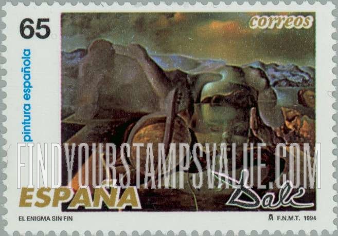 FindYourStampsValue: Art of Salvador Dali (1904-89): El Enigma Sin Fin