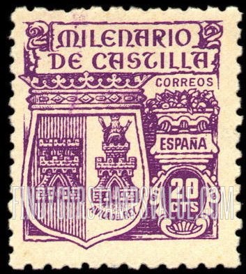 FindYourStampsValue: Millenium of Castile Issues: Arms of Avila