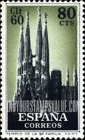 FindYourStampsValue: Holy Family Church, Barcelona