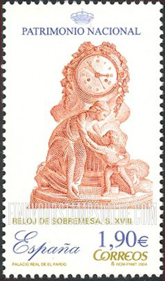 FindYourStampsValue: Clocks: Clock with Venus and Cupid, 18th centenary