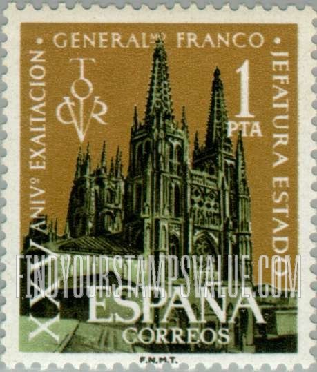 FindYourStampsValue: Cathedral at Burgos