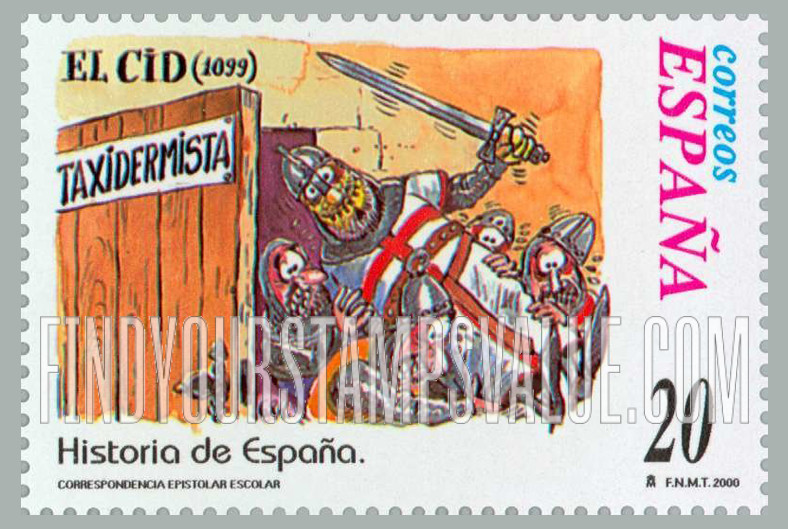 FindYourStampsValue: Letter Writing Type of 1998: Death of El Cid, 1099