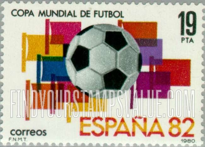FindYourStampsValue: Soccer ball, flags