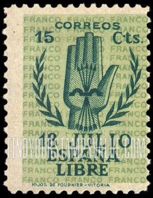 FindYourStampsValue: Emblem of the Falange