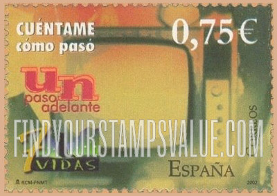 FindYourStampsValue: España 2002 Youth Philatelic Exhibition, Salamanca: Television and names of television shows