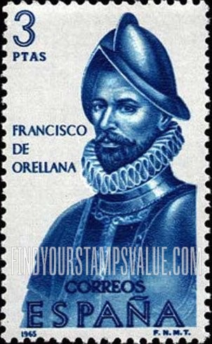 FindYourStampsValue: Builders of the New World: Francisco de Orellana