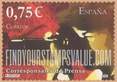 FindYourStampsValue: España 2002 Youth Philatelic Exhibition, Salamanca: Photojournalist