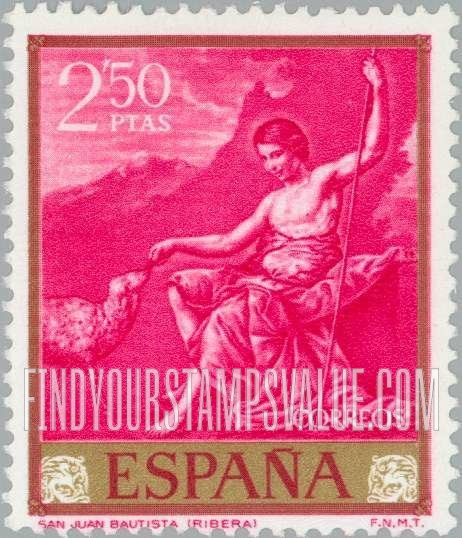 FindYourStampsValue: Ribera Paintings: St. John the Baptist