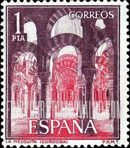 FindYourStampsValue: Tourism: Interior of La Mezquita, Cordova