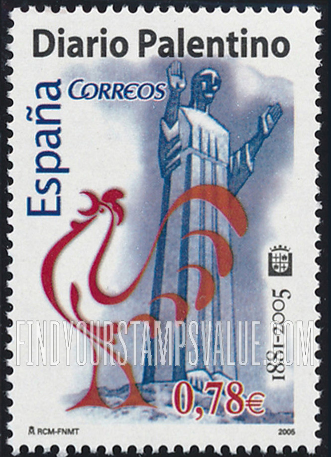 FindYourStampsValue: Diario Palentino Newspaper, 124th Anniversary