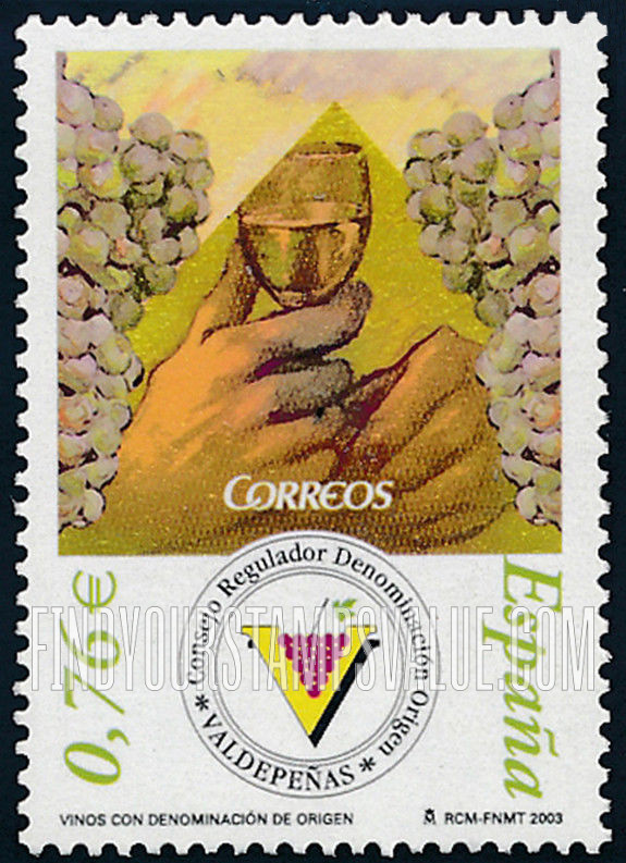 FindYourStampsValue: Wine of Valdepeñas Region