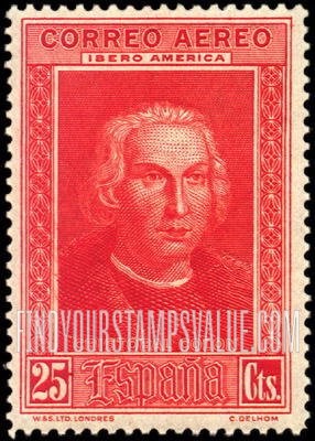 FindYourStampsValue: Air Post: Spanish-American, Columbus