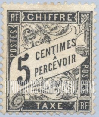 FindYourStampsValue: POSTAGE DUE - Numeral Value