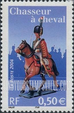 FindYourStampsValue: Napoleon I and the Imperial Guard: Light cavalry (Chasseur à cheval)