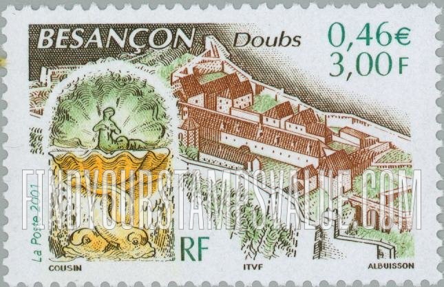 FindYourStampsValue: Tourism Issue: Besançon