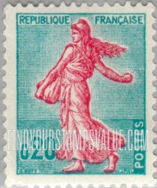 FindYourStampsValue: Sower: Types of 1958-59