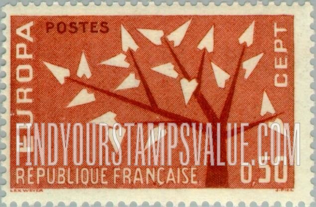 FindYourStampsValue: Europa Issue, 1962