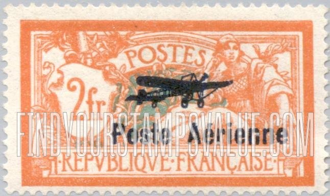 FindYourStampsValue: AIR POST - Liberty and Peace: Overprinted in Dark Blue
