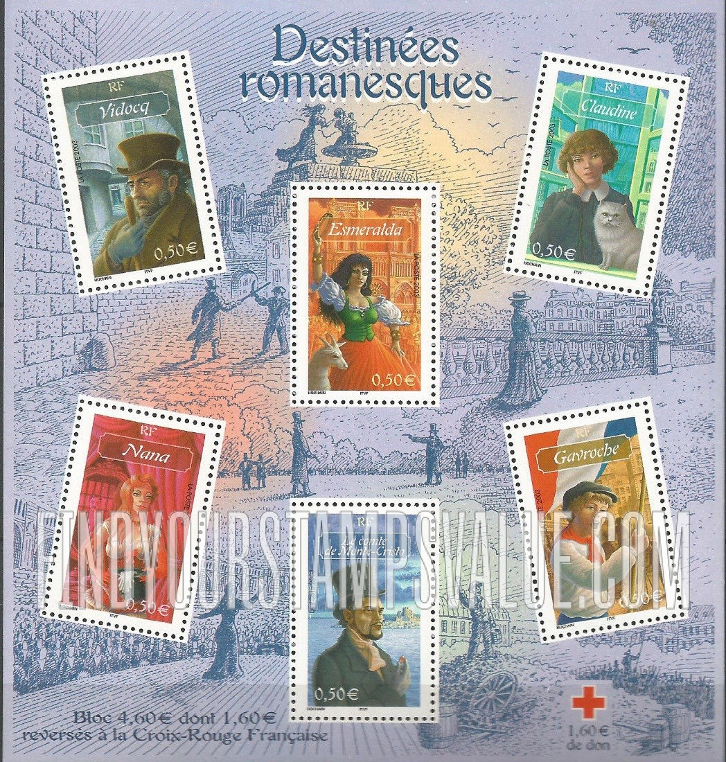 FindYourStampsValue: Characters From French Literature