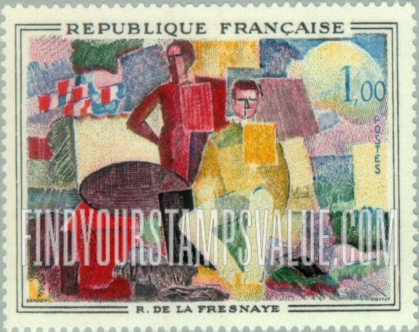 FindYourStampsValue: “The 14th July,” by Roger de La Fresnaye