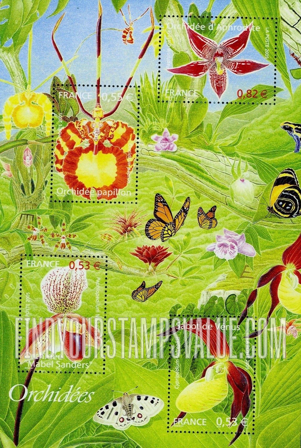 FindYourStampsValue: Orchids