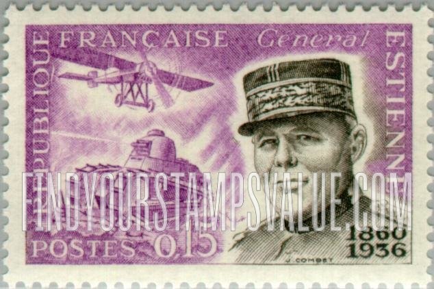 FindYourStampsValue: General J. B. E. Estienne