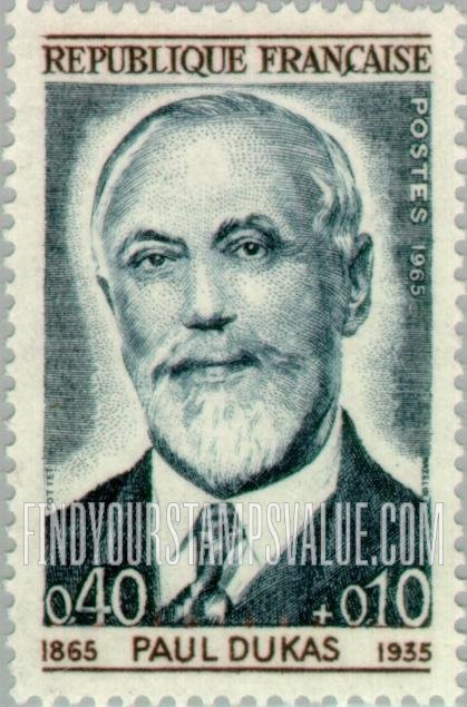 FindYourStampsValue: SEMI-POSTAL - Paul Dukas, Composer