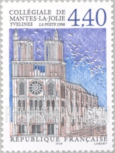 FindYourStampsValue: Tourism Series: Collegiate Church of Mantes