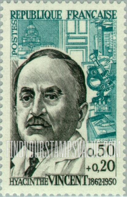 FindYourStampsValue: SEMI-POSTAL - Hyacinthe Vincent, physician and bacteriologist