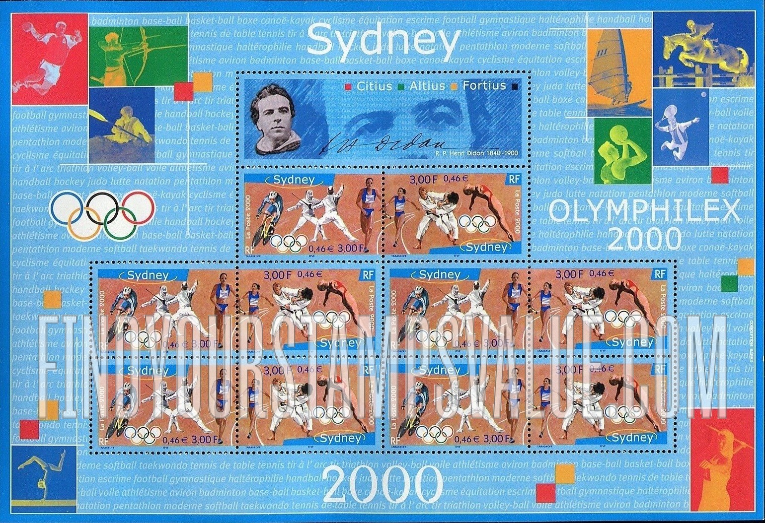 FindYourStampsValue: 2000 Summer Olympics, Sydney