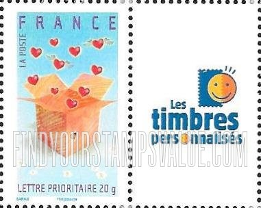 FindYourStampsValue: Gift Boxes: Hearts